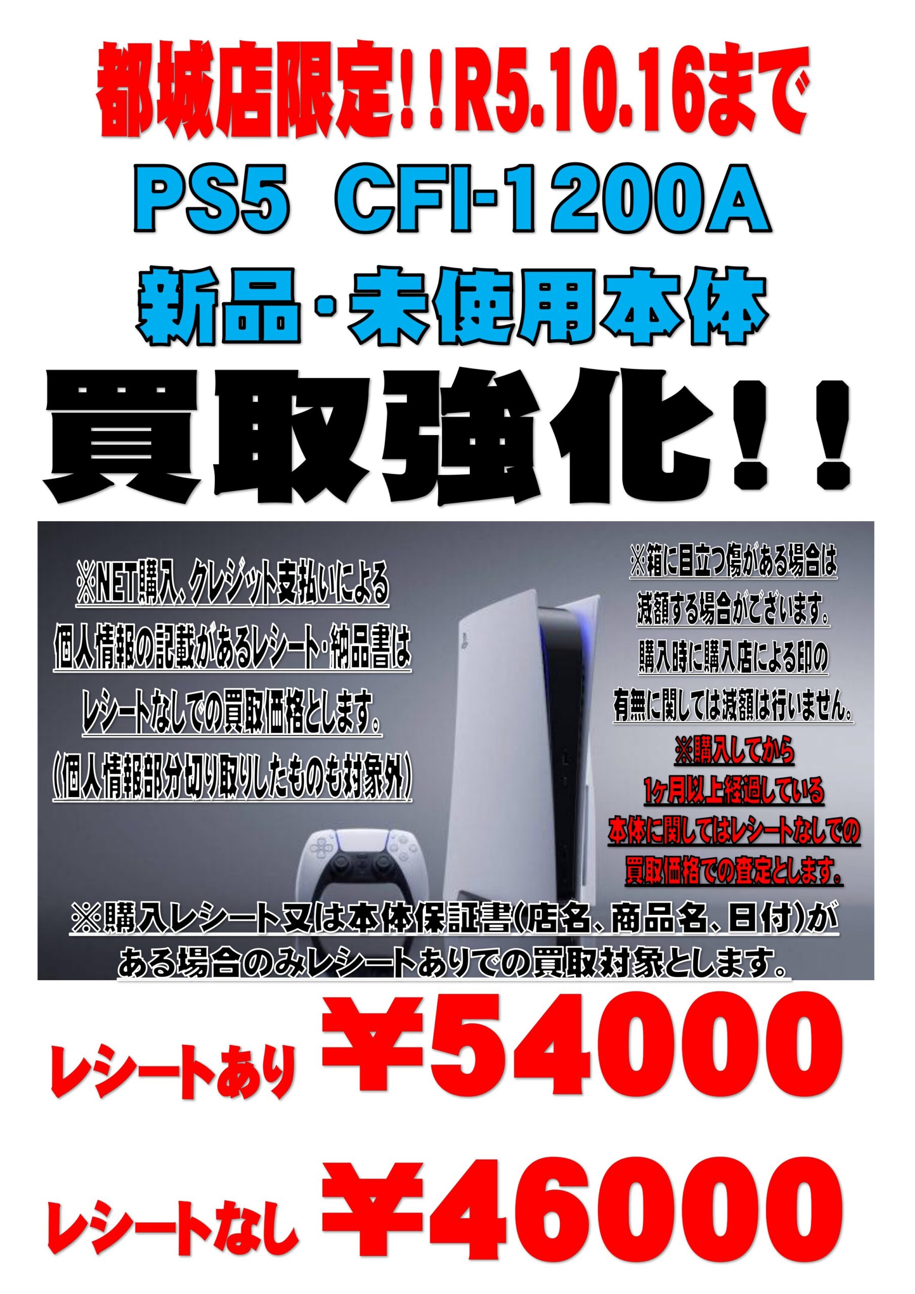 新品未開封】PS5本体 CFI-1100A01 購入店レシート保証書付エンタメ ...